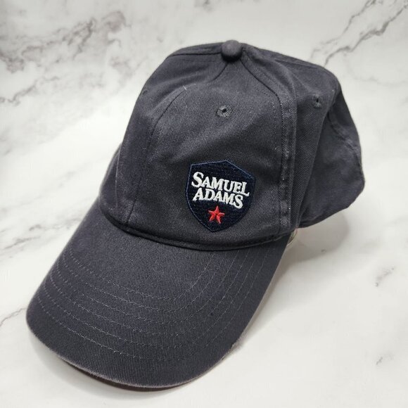 Samuel Adams Grey Logo Baseball Hat Cap Adjustable Snapback 100% Cotton OS - Picture 1 of 5